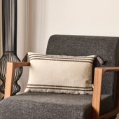 Soft Sanvi Kırlent - Ekru - 30x50 cm thumbnail 1