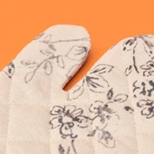 Evora Fırın Eldiveni - Ekru / Siyah - 17x30 cm thumbnail 3