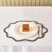 Soft Elegant Amerikan Servis - Beyaz - 30x50 cm thumbnail 1