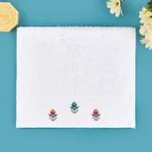 Soft Urban Delight Nakışlı El Havlusu - Ekru - 30x50 cm thumbnail 1