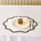 Soft Elegant Amerikan Servis - Beyaz - 30x50 cm thumbnail 2