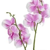 Beton Saksıda Real Touch Orkide - Pembe - 12x35 cm thumbnail 2