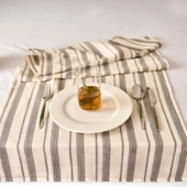 Soft Alno Runner - Ekru / Antrasit - 50x140 cm - 1