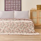 Soft Vinerya Tek Kişilik Yatak Örtüsü - Krem - 160x255 cm - 1