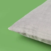 Soft Shiney Kırlent - Gri - 40x40 cm thumbnail 3