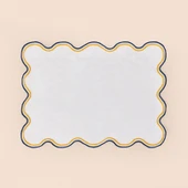 Soft Nonna Amerikan Servis - Hardal / Mavi - 30x50 cm thumbnail 3