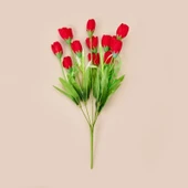 Manolya Yapay Çiçek - Kırmızı - 38 cm thumbnail 2