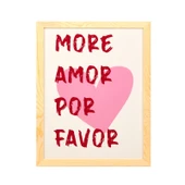 Deco Bold Hearts Duvar Panosu - Kırmızı / Pembe - 30x40 cm thumbnail 1