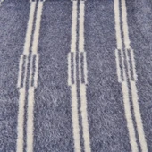 Soft Mavruz Pamuklu Çift Kişilik Battaniye - Mavi - 200x220 cm thumbnail 3