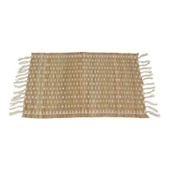 Houseware Püsküllü Amerikan Servis - Bej - 45x35 cm thumbnail 2