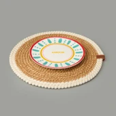 Soft Ruby Amerikan Servis - Bej - 33x33 cm - 2