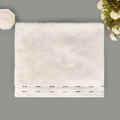 Soft Tiny Yüz Havlusu - Ekru / Yeşil - 50x90 cm thumbnail 1