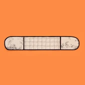 Evora Uzun Fırın Eldiveni - Ekru / Siyah - 16x85 cm thumbnail 2