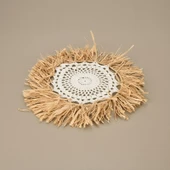 Deco Boho Dekoratif Süs - Bej - 40 cm thumbnail 3