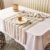 Soft Alno Runner - Ekru / Antrasit - 50x140 cm - 2