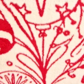 Soft Kurabiye Adam Pamuklu Tek Kişilik Battaniye - Kırmızı / Ekru - 150x200 cm thumbnail 2