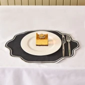 Soft Elegant Amerikan Servis - Siyah - 30x50 cm thumbnail 1