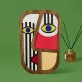 Deco Mask Duvar Panosu - Renkli - 20 cm thumbnail 3