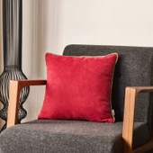 Soft Asas Kırlent - Kırmızı / Yeşil - 45x45 cm thumbnail 1