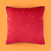 Soft Asas Kırlent - Kırmızı / Yeşil - 45x45 cm thumbnail 2