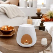 Deco Enyo Seramik Buhurdanlık - Krem - 11 cm - 1