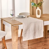 Soft Herringbone Runner - Ekru - 50x130 cm thumbnail 1