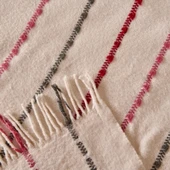 Soft Elvia Pamuklu Çift Kişilik Battaniye - Krem - 200x220 cm thumbnail 3