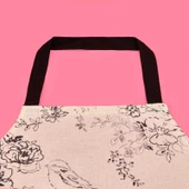 Evora Mutfak Önlüğü - Ekru / Siyah - 65x80 cm thumbnail 2