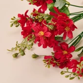 Dekoratif Yapay Papatya - Bordo - 34 cm thumbnail 2