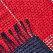 Soft Vintera Pamuklu Tek Kişilik Battaniye - Kırmızı / Lacivert - 150x200 cm thumbnail 3