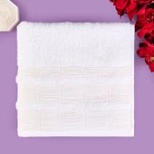 Soft Golden Star Shiny Yüz Havlusu - Ekru - 50x90 cm - 1