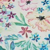 Soft Flower Pvc Masa Örtüsü - 140x200 cm thumbnail 2