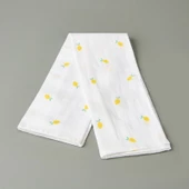 Soft Müslin Limon Desenli Kurulama Bezi - Beyaz - 40x60 cm thumbnail 1