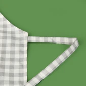 Soft Pötikareli Mutfak Önlüğü - Gri / Ekru - 63x72 cm thumbnail 3