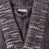 Soft Sun Madness Unisex Bornoz - Gri - L/XL thumbnail 3