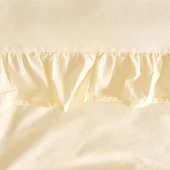 Soft Boho Fırfırlı Çift Kişilik Nevresim Takımı - Bej thumbnail 3