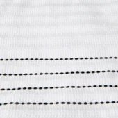 Soft Püsküllü Yüz Havlusu - Beyaz / Siyah - 50x90 cm thumbnail 3