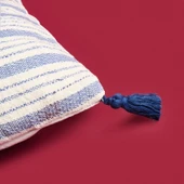 Soft Sun Madness Püsküllü Kırlent - Ekru - 30x50 cm thumbnail 2