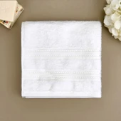 Soft Lapa Yüz Havlusu - Beyaz - 50x90 cm thumbnail 1