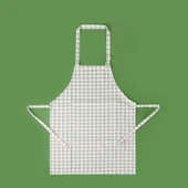 Soft Pötikareli Mutfak Önlüğü - Gri / Ekru - 63x72 cm thumbnail 1