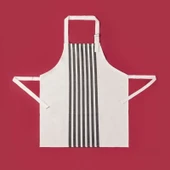 Soft Zoe Mutfak Önlüğü - Ekru / Siyah - 54x78 cm thumbnail 1