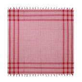 Soft Ekoseli Piknik Örtüsü - Kırmızı - 165x165 cm thumbnail 1