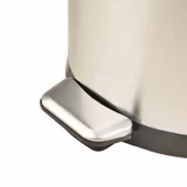 Bombe Kapaklı Çelik Çöp Kovası - Inox - 30 lt thumbnail 2