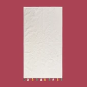 Soft Granny Summer Flos Yüz Havlusu - Ekru - 50x90 cm - 3