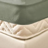 Soft Çift Kişilik Lastikli Çarşaf - Yeşil - 160x200 cm thumbnail 2