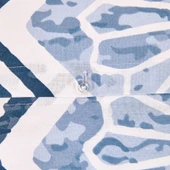 Soft Lile Çift Kişilik Nevresim Takımı - Ekru / Mavi thumbnail 3