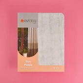 Soft Gri Yoğunluklu Fon Perde - Renkli / Gri - 140x270 cm thumbnail 3