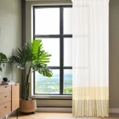 Soft Bej Yoğunluklu Fon Perde - Renkli / Bej - 140x270 cm thumbnail 1