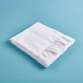 Soft Fırfırlı Yüz Havlusu - Beyaz - 50x90 cm thumbnail 2