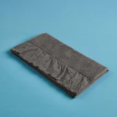 Soft Fırfırlı El Havlusu - Antrasit - 30x50 cm thumbnail 2